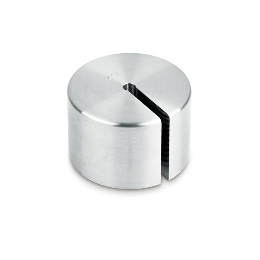 Single weight (Newton), 20 N, slotted weight (Type A), finely turned stainless steel