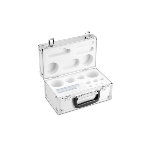 Aluminiumgeschütztes Etui für Gewichtssätze (Knopf/Kompakt, 1 mg - 2 kg)