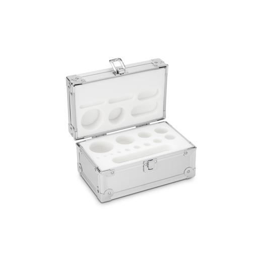 Aluminiumgeschütztes Etui für Gewichtssätze (Knopf/Kompakt, 1 g - 1 kg)