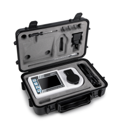Digital refractometer with pre-installed scales for...