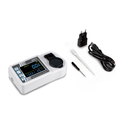 Digital refractometer with pre-installed scales for...