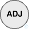 Reference 2 Red adjustment seal ADJ
