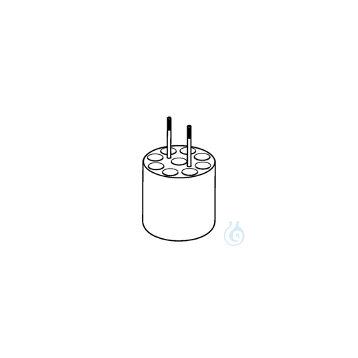 Adapter Rundbodengefäße 12mm Ø, FA-6x250