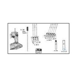 Blood mixing glasses with rubber stopper approx. 60x12 mm...