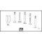Centrifuge tubes, conical, with NS poly stopper, graduated, AR-Glas® 10 m