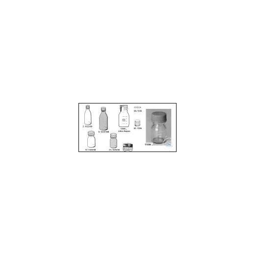 Enghals-Verpackungsflaschen mit Gewinde und Schraubverschluss Braunglas GL 500