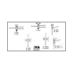 Burette stopcocks straight, soda-lime glass, with...