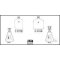Erlenmeyer flask with graduation, borosilicate glass 3.3, with NS glass stopper