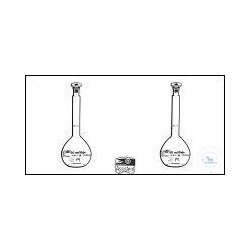 Volumetric flasks, borosilicate glass 3.3 conformity...