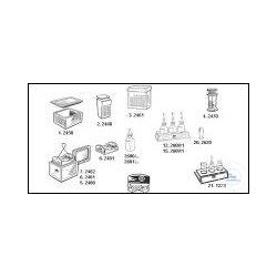 Microscope slide boxes of glass, with lid acc. to...