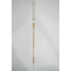 Safety graduated pipettes with ground-in suction bulb 10...
