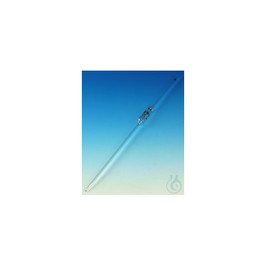Graduated bulb pipettes with 1 mark, brown graduation, conformity certified 25 ml