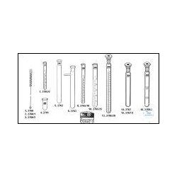 Test tubes, graduated, with spout 20 ml : 0,1 Old article...