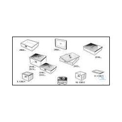 Glass bowls with stainless steel lid 12 x 6 x 4 cm Old...