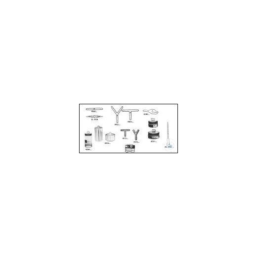 Connecting pieces of glass T-shaped approx. 55 x 6 mm Old item number: 4161/6