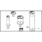 Glass cylinder with stainless steel lid approx. 15 x 10 cm Old item number: 4415/1015