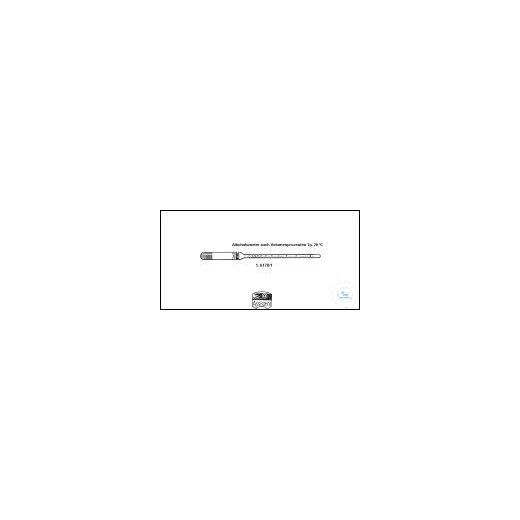 Alkoholometer zur Bestimmung des Massenanteils ohne Thermometer 30- 60 :
