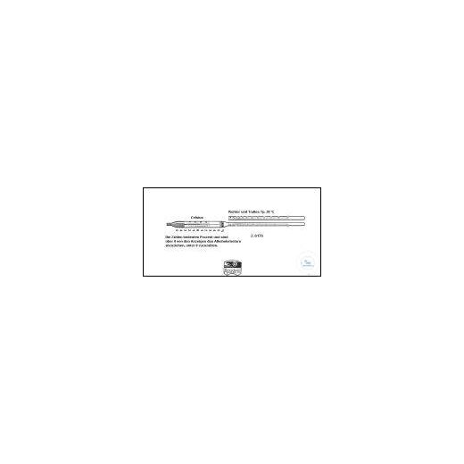 Alkoholometer nach Richter und Tralles, 0 - 100 : 1 % und 0 - 100 : 1 Vol. %