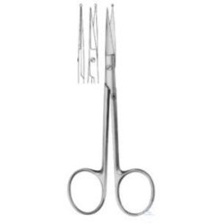 Coronary and dissecting scissors, fine, with knob, 115 mm
