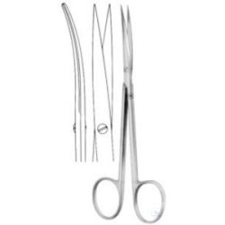Dissecting scissors, Metzenbaum fino, curved, sp.sp., 145 mm