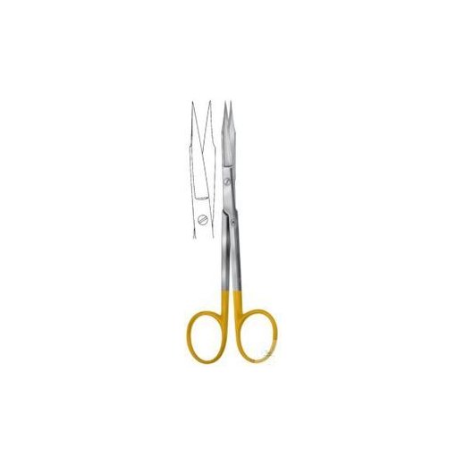 Gum scissors, TC, Goldman-Fox, straight, 130 mm