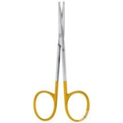 Vascular scissors, TC, straight, st.st., 115 mm