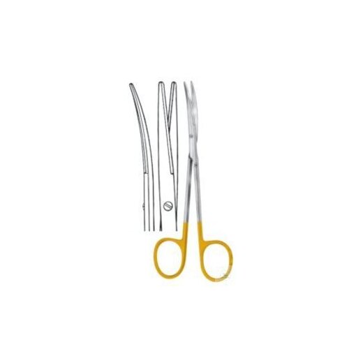 Scissors, Metzenbaum fino, TC, curved, st.st., 145 mm