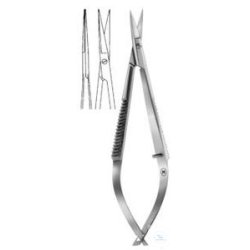 Micro scissors, straight, 90 mm, (10 mm cutting length)
