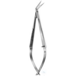 Micro scissors, 90 mm, angled (knee-bent)