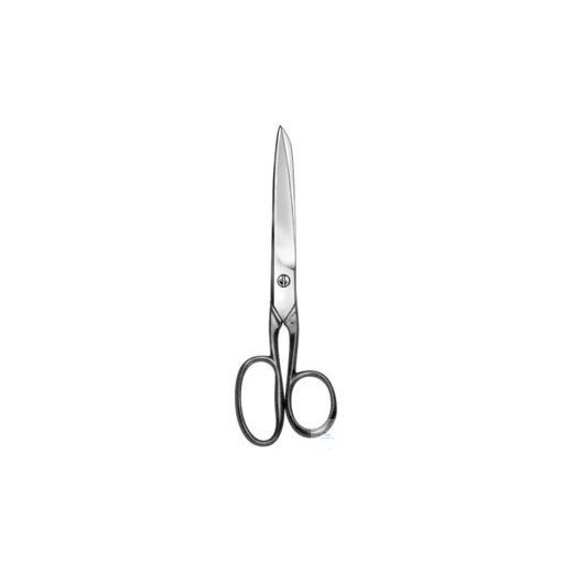 Working scissors, strong model, chrome, straight, 180 mm