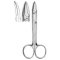 Tin snips and crown scissors, Beebee, curved, pointed, 100 mm