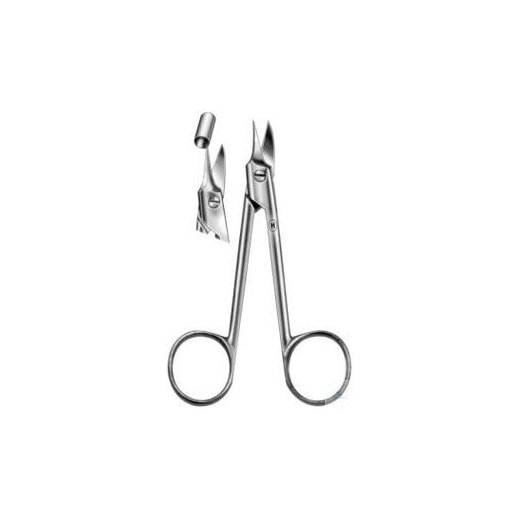 Plate and crown shears, special, curved, 100 mm