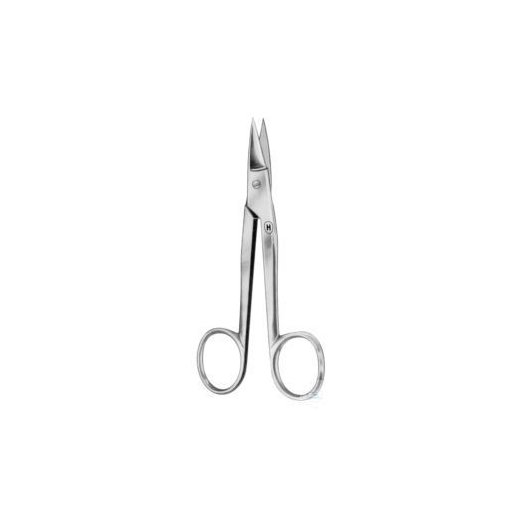 Plate and crown shears, straight, pointed, 115 mm
