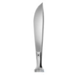 Scalpel with wooden handle 155 mm, blade 30 mm curved