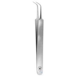 Micro-tweezers,angled pointed, No. 5-45, 110 mm - 0.3 mm