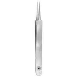 Micro-tweezers, straight, pointed, No. 4, 110 mm - 0.4 mm