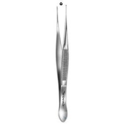 Micro-tweezers, straight, surgical, anti-magnetic, 105 mm