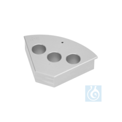 Polyblock for 3 x 21 mm test tubes (vials)