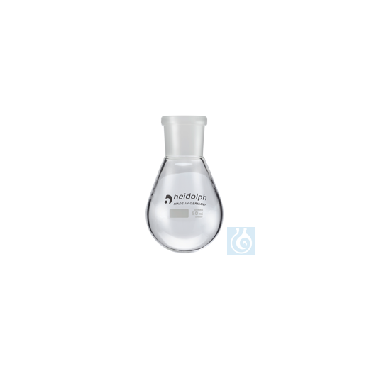Evaporator flask 50 ml -- NS 14/23 incl. adapter piece