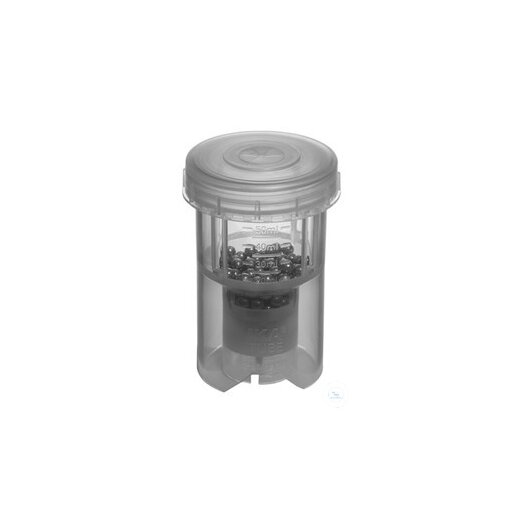 BMT-50-S-M-gamma Mixing vessel with stainless steel balls (10x)