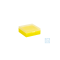 ratiolab® cryo boxes, PP, yellow, grid 9 x 9, 133 x 133 x 52 mm
