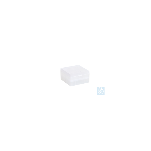 ratiolab® Kryo-Boxen, PP, natur, Raster 9 x 9, 133 x 133 x 75 mm