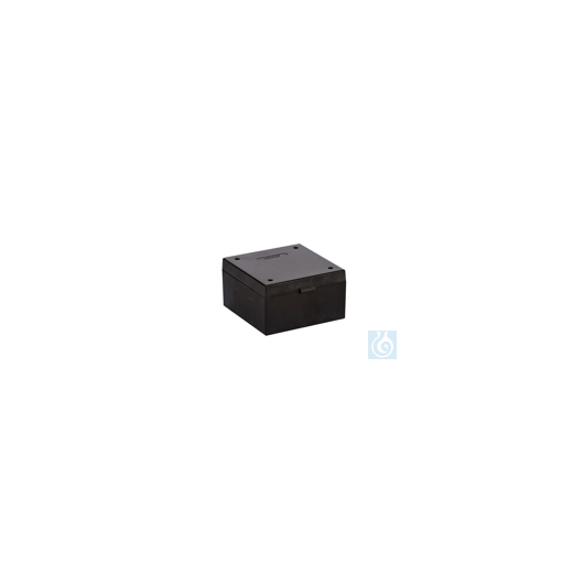 ratiolab® cryogenic boxes, PP, black, grid 9 x 9, 133 x 133 x 75 mm