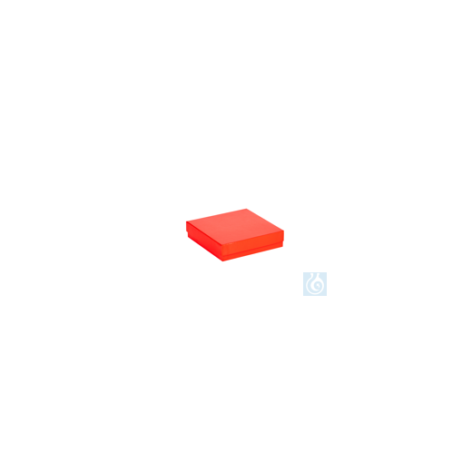 ratiolab® cryo boxes, cardboard, standard, red, 136 x 136 x 32 mm