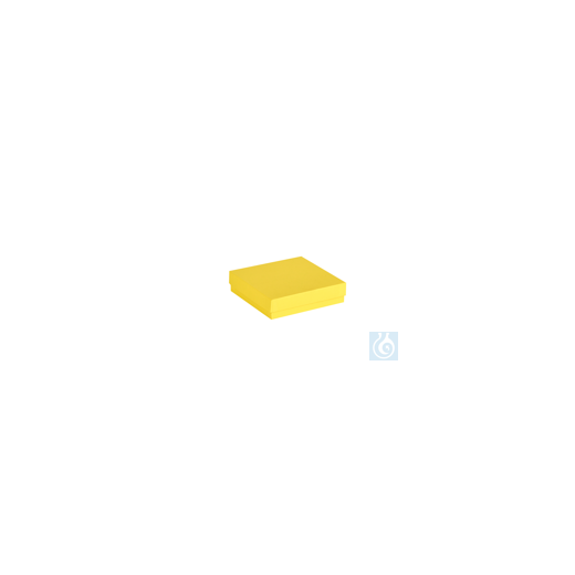 ratiolab® cryogenic boxes, cardboard, standard, yellow, 136 x 136 x 32 mm