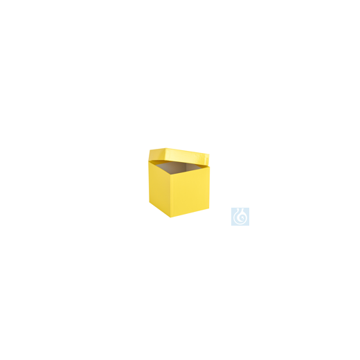 ratiolab® cryo boxes, cardboard, special, yellow, 136 x 136 x 130 mm