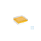 Cryo boxes, PC, grid 9 x 9, yellow, 132 x 132 x 52 mm