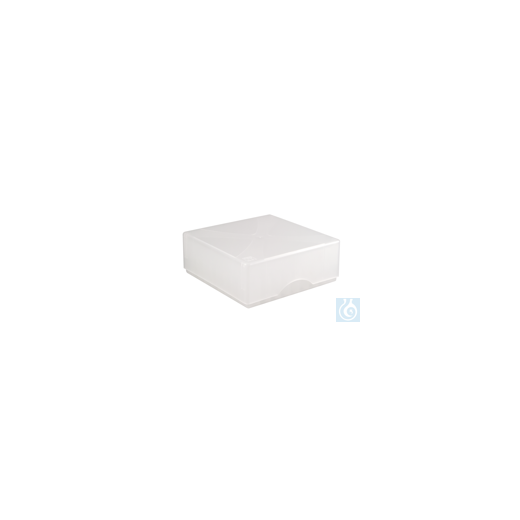 ratiolab® Kryo-Boxen, PP, Raster 8 x 8, natur, 133 x 133 x 50/75 mm,