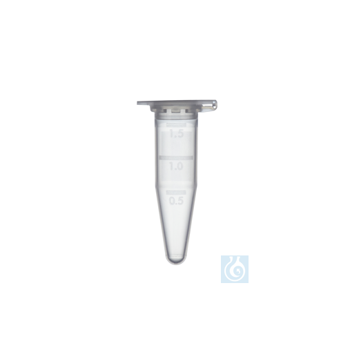 Reaction vessels, PP, 1.5 ml, with lid, natural, RNase-/DNase-/Pyrogen-free