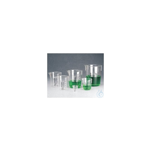 Nalgene&trade; Griffin plastic measuring cups made from PMP with low